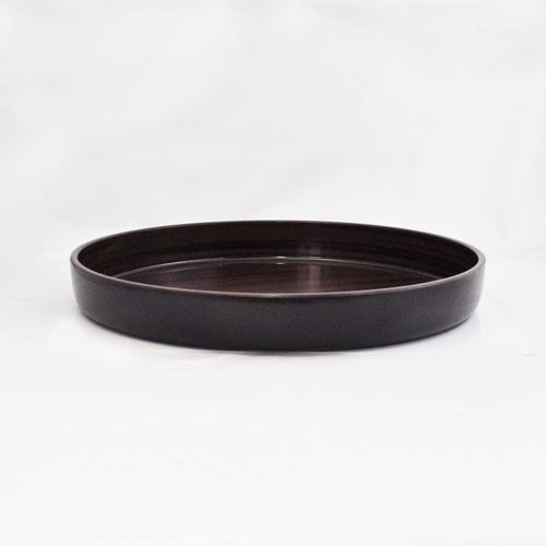 丸盆 平安杢 30cm