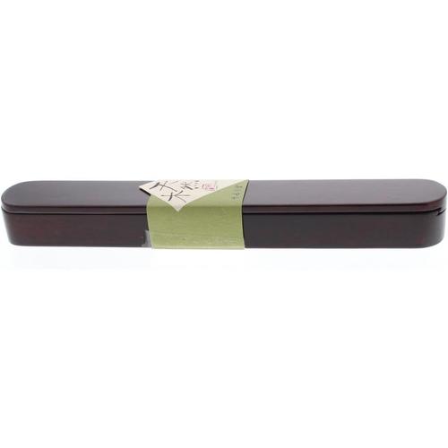 木製漆箸箱だるま20.5cm 2セット