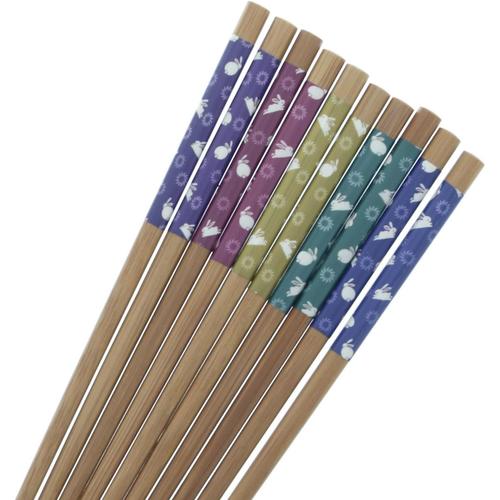 来客用箸 すす竹 幸うさぎ 5膳組 2セット