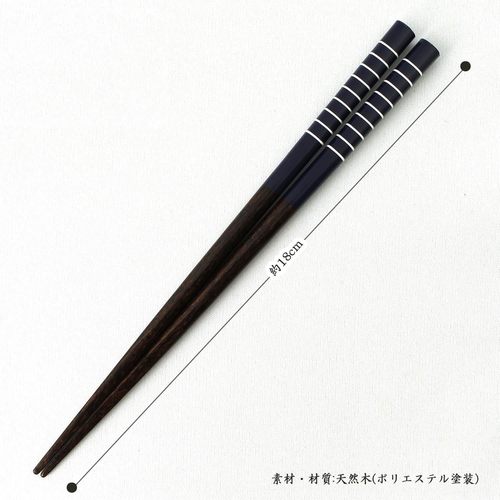 箸箸箱セットランチタイム ラインB18cm3セット