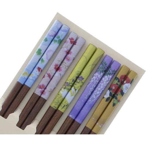 客用箸 乾漆恋花5膳組 2セット