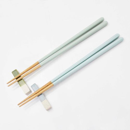 箸箸置揃え Haze GR×BL 2膳組