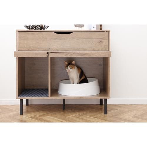 キャットトイレタリーキャビネット収納付き AT/B