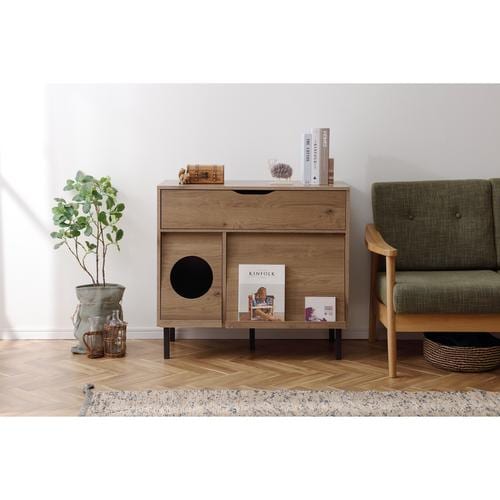 キャットトイレタリーキャビネット収納付き AT/B