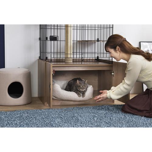隠れ家キャットランドケージ 800 マットブラウン