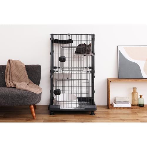 ミニキャットケージ ハンモック付き マットグレー