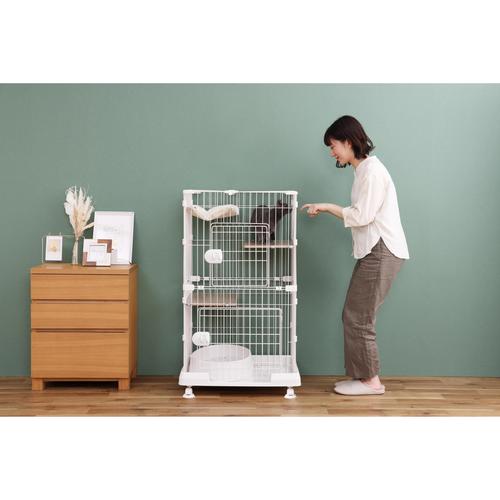 ミニキャットケージ ハンモック付き マットホワイト