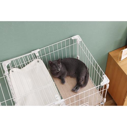 ミニキャットケージ ハンモック付き マットホワイト