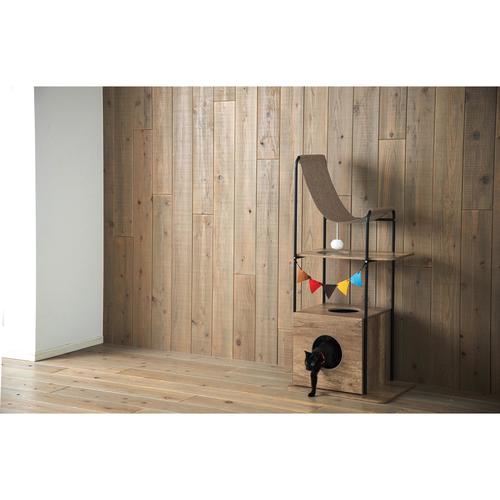 キャットウッディシェルフ 130 ブラウン