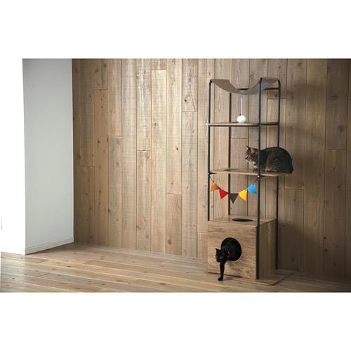 キャットウッディシェルフ 150 ブラウン