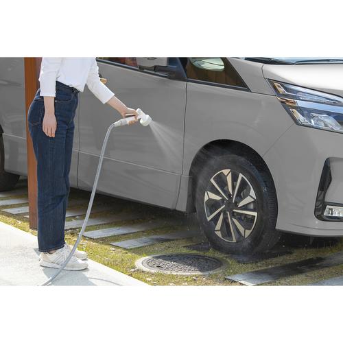 伸縮ホースポータブルセット 15m ライトグレー