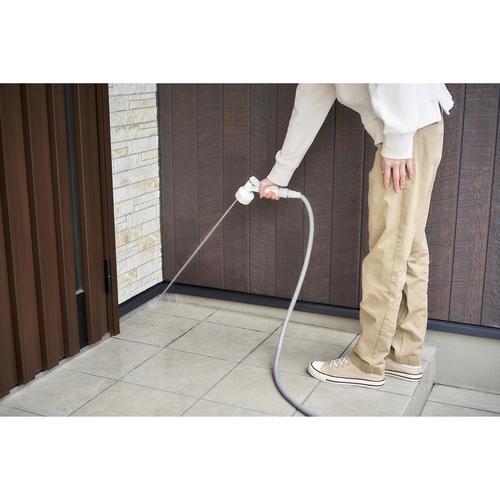 伸縮ホースポータブルセット 15m ライトグレー