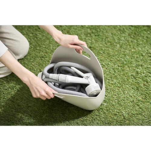 伸縮ホースポータブルセット 15m ライトグレー