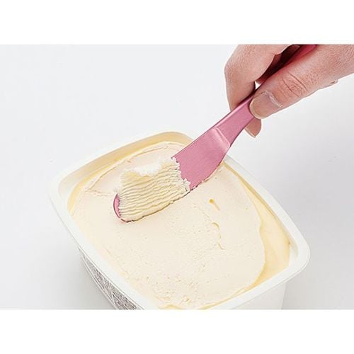 アルミ バタ−ナイフ レッド 12セット