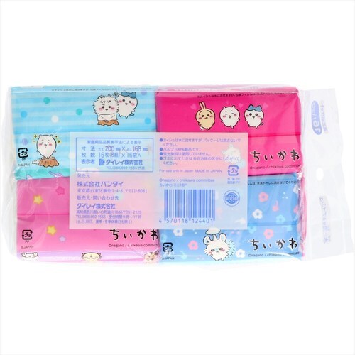 ちいかわ ミニポケットティシュ16個組 4個