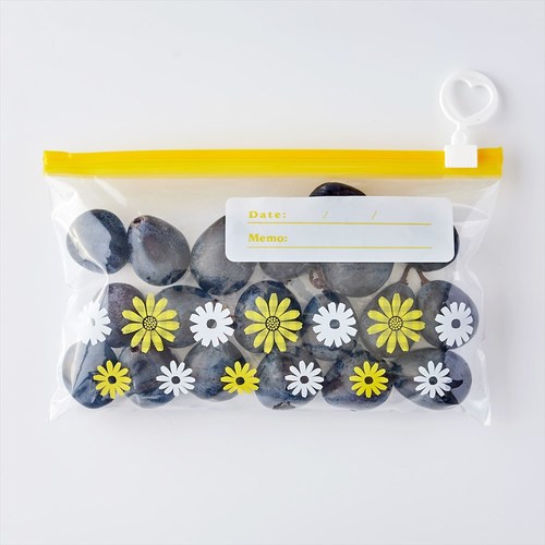 チャーム付スライダー式チャック袋S/20枚入×6