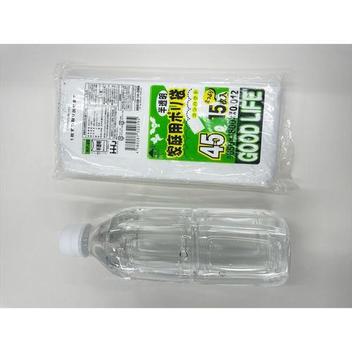 コンパクトポリ袋半透明15枚KF408個