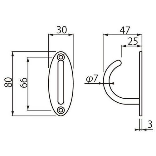 ST264 ダエンフックR形ソフトミラー