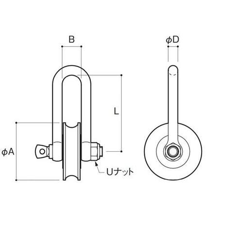 PS−50SM プーリーシャックル