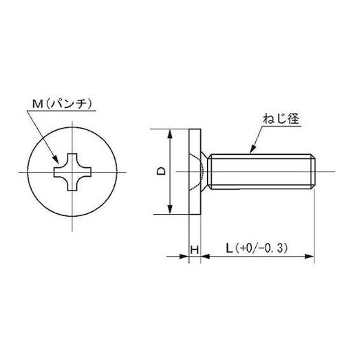 ノンクロムW(+)超低頭ねじ(AHN2
