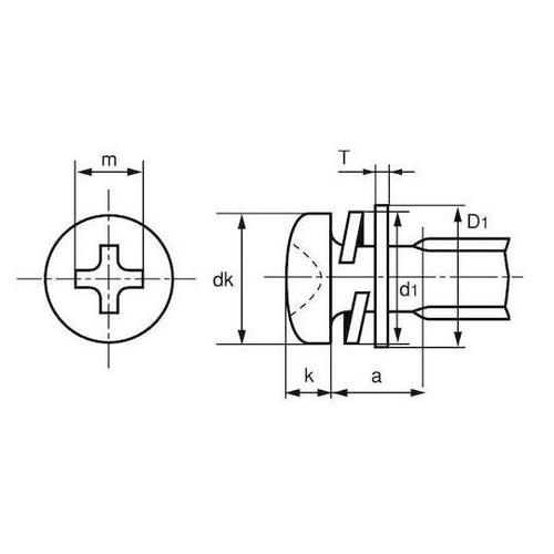 組込みねじ ペラウス(+)ナベP=3(S