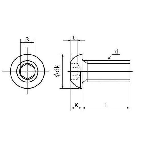 ニッケル ボタンCAP(アンスコ 5×1