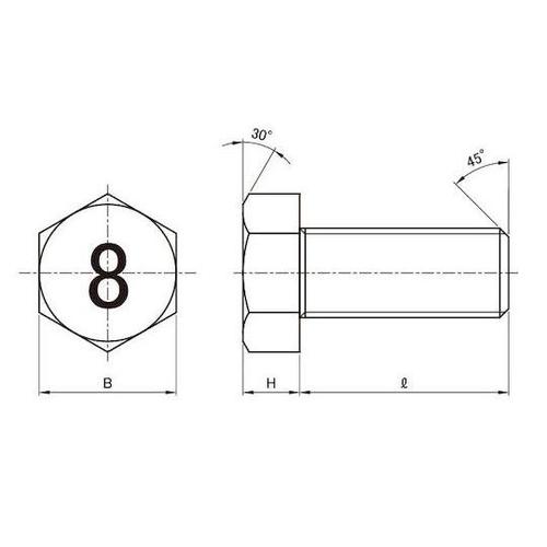 ユニクロ 8マークBT 全ネジ 12X3