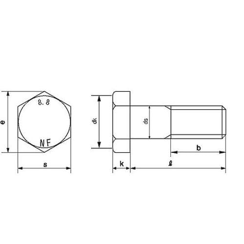 クロメート 8.8 六角ボルト 日本ファ