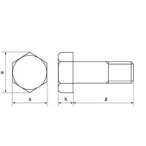 クロメート 六角BT(半ネジ(HF 14