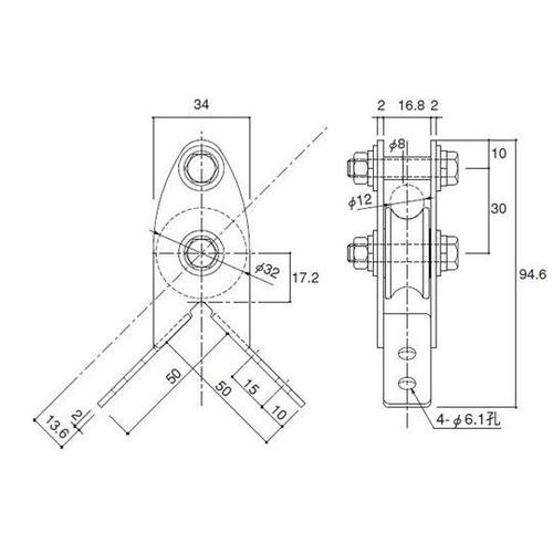 CN−32 コーナー滑車