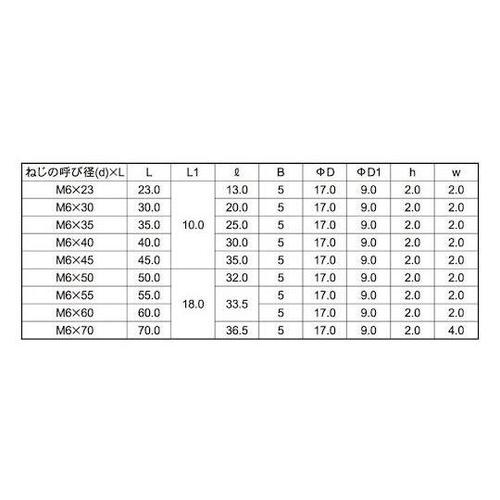 ニッケル JCB−A(六角穴D17 6