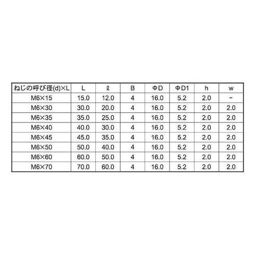 ニッケル JCB−B(六角穴D16 6