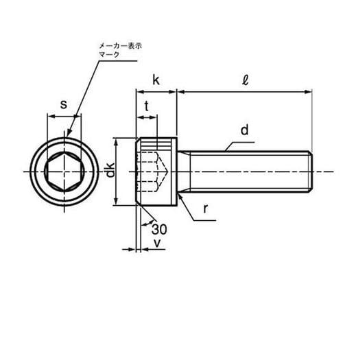 CAPアンスコ(全ネジ 6×50×50