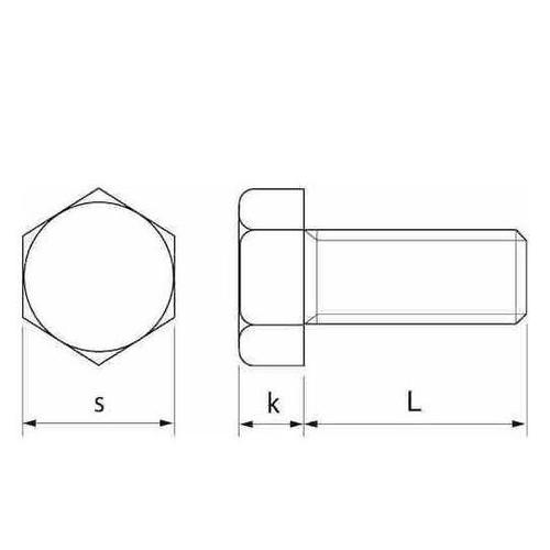 クロメート 六角BT 全ネジ(HF 6X