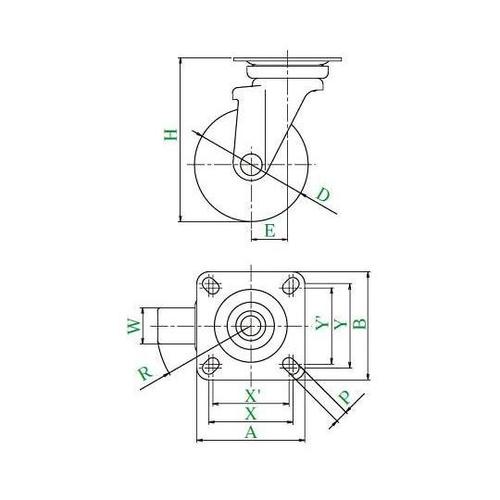 WEJ−130 J型 自在車130mm