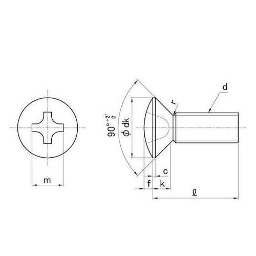 ユニクロ(+)JIS丸サラ小ネジ 4×1