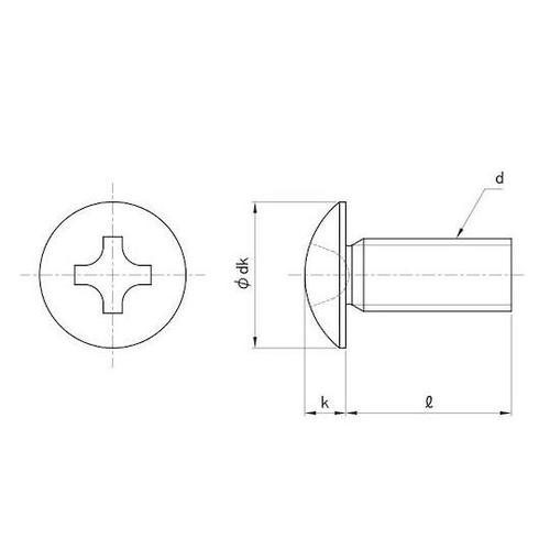 ステン(+)トラス小ネジ(T) 6×12