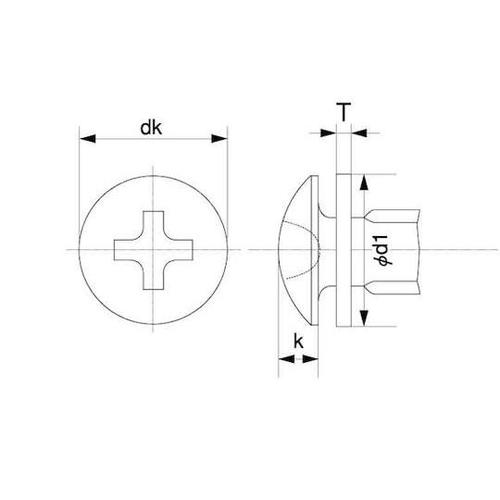 組込みねじ (+)トラスP=N(ナイロン