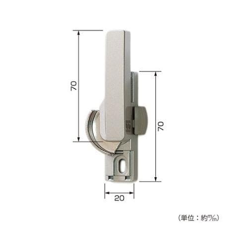 T24 アトモス2クレセント錠中シルバー