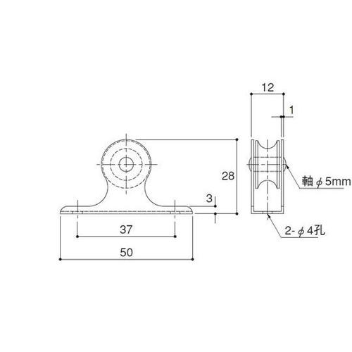 K18−09 ロープガイド 滑車