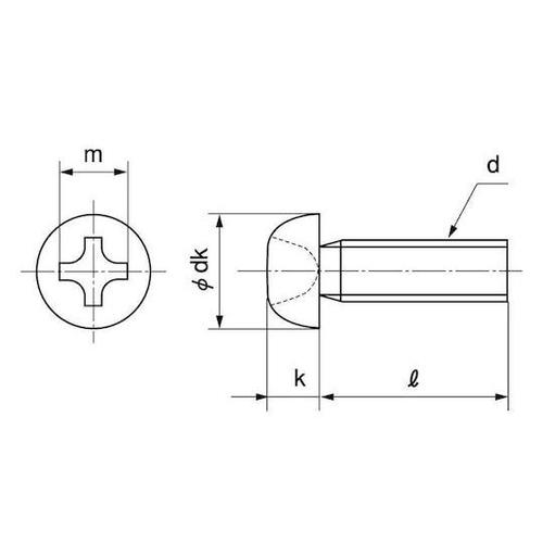 ステン(+)ナベ小JIS 4×6 (10