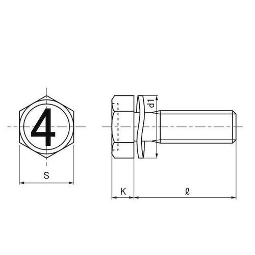 組込みねじ 4小形アプセット細目 SP=