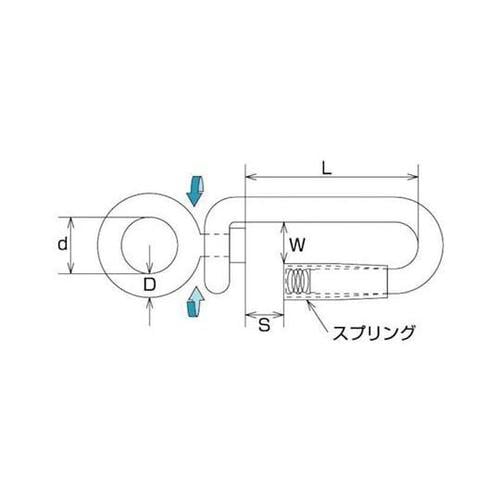 NR6 ステンネットリングフック15mm