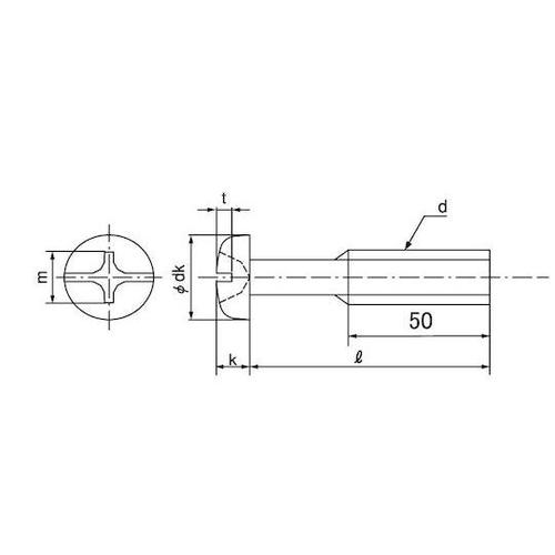 ユニクロ(+−)ナベ小ネジ 5×75×5