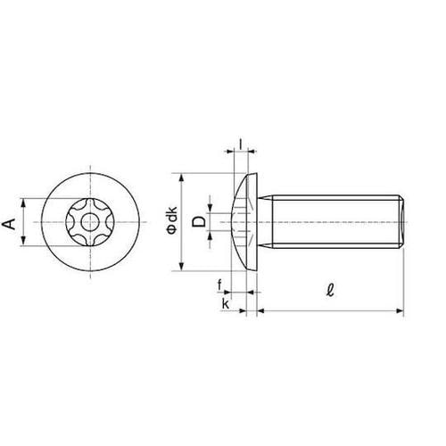 T10ステンTRXタンパーバインド小ネジ