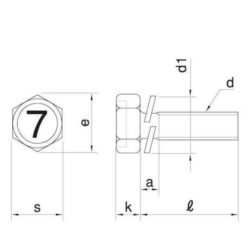 組込みねじ 7マーク アプセット P=2
