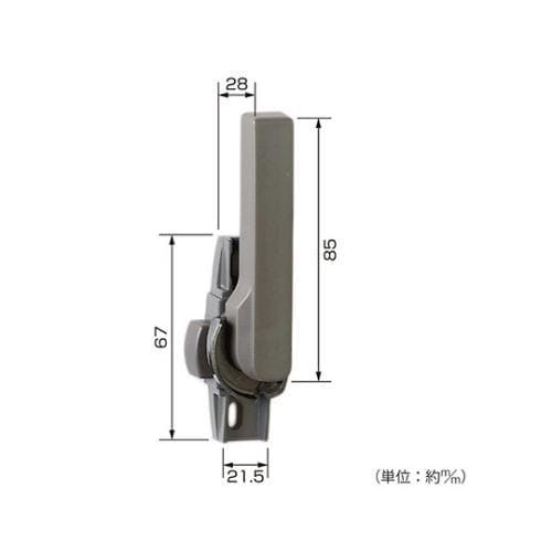 T35 空掛防止クレセント錠左 ブロンズ