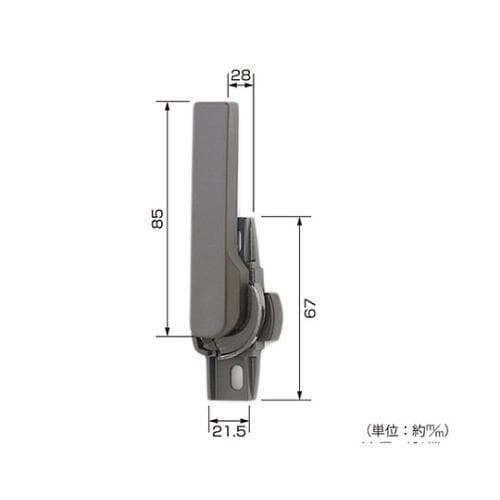 T36 空掛防止クレセント錠右 ブロンズ