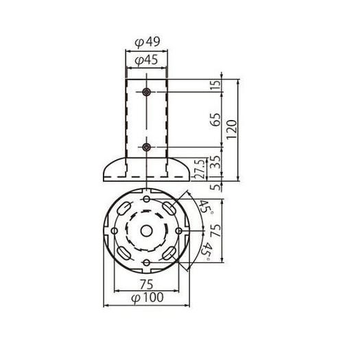 BR−62 100Φベース100AG