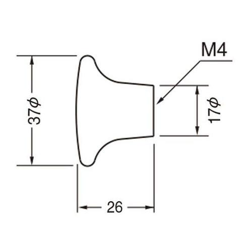 KT−3 フラワーツマミベージュ花柄